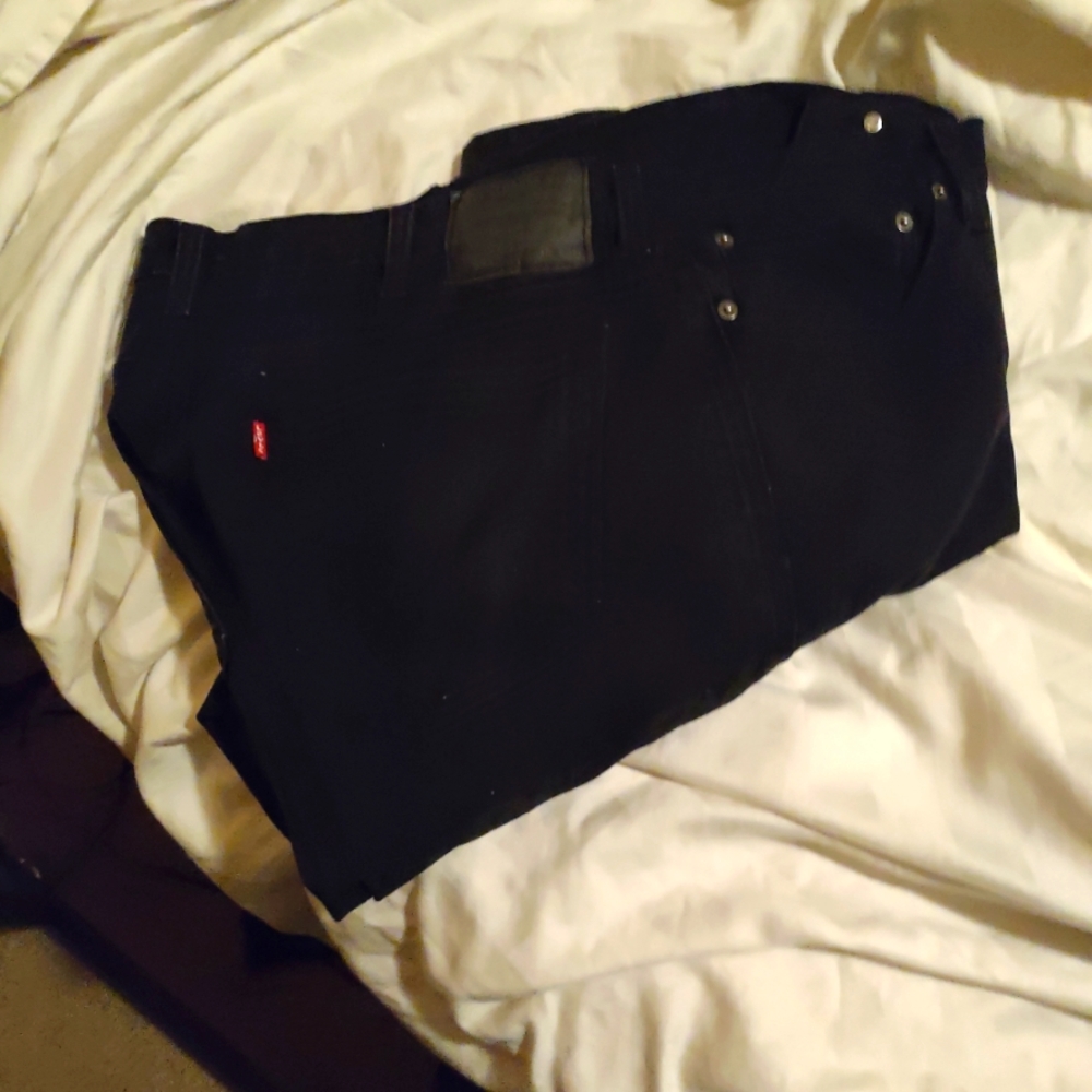 Levi's 541 Men's Mid Rise Cotton Jeans Straight  Black  38/30